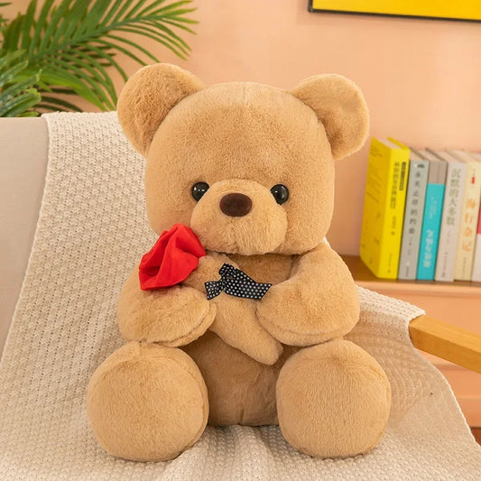 Valentineโs Day Roses Teddy Bear Plush Toy