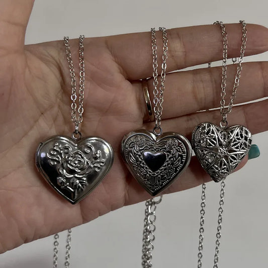 Romantic Heart Locket Pendant