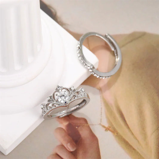 Fairy Sparkling Crown Rings